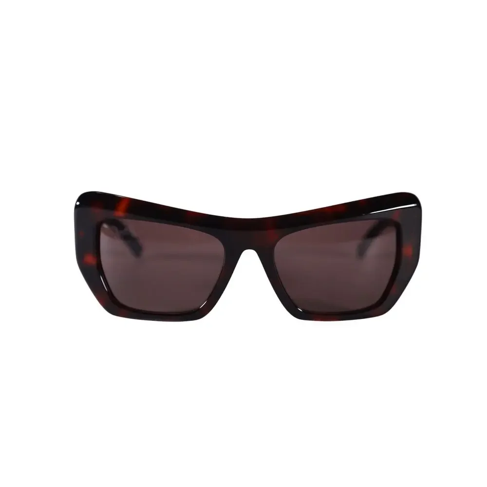 MCM Rectangle Cat Eye Designer Sunglasses - Red Havana / Brown - NWT